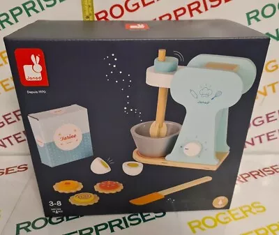 £14.99 • Buy Janod Wooden Food Mixer Role Play Set With Accessories NEW