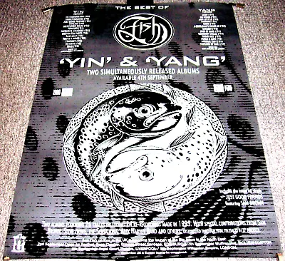 Marillion Fish Record Company Promo/tour Poster For 2 X Albums 'yin & Yang' 1995 • £65