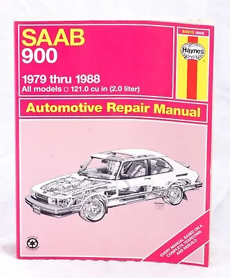 Haynes Repair Manual 84010 (980) SAAB 900 1979-1988 All Models 2.0 Liter • $8.75