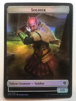 MTG Dominaria United Soldier // Zombie Double-sided Token Foil NM/M • $2.99