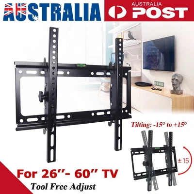 $15.50 • Buy TV Wall Mount Bracket Tilt Slim Flat LCD LED 32 37 40 42 47 50 55 60 Inch Plasma