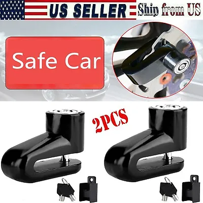 NEW 2x Disc Brake Portable Anti-Theft Lock Bicycle Scooter Bicycle Security Key • $9.99