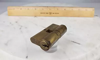 Yale Lock Cylinder PN Brass Vintage - Door Knob No Key • $9.95