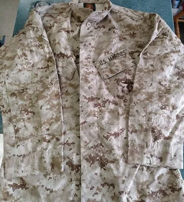 USMC Marpat Desert Digital Shirt Blouse • $9.95