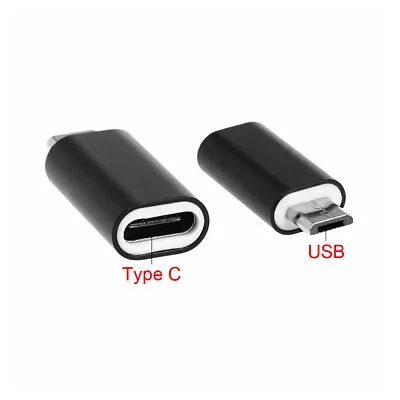 2PCS Mini USB 3.1 Type C Female To Micro USB Male Connector Adapter USB C Type • $2.87