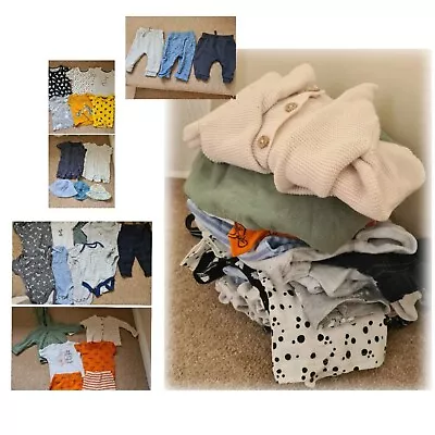£4.20 • Buy 3-6 Months Baby Clothes Summer Bundle- Sunhats, Cardi Hoodie, T-shirts, Rompers-