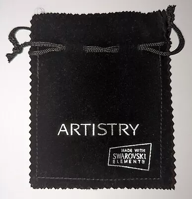 Artistry Made With Swarovski Elements Black Velvet Bag Drawstring 4  X 5  • $5