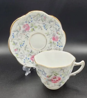 Vintage English ROSINA Floral Chintz Tea Cup & Saucer Set #4883 • $15
