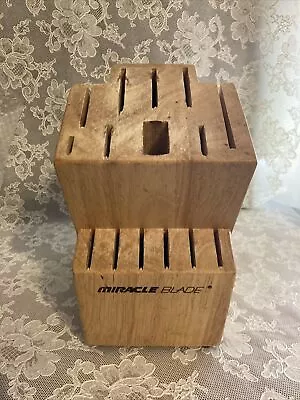 Miracle Blade Wooden Knife Block 15 Slots • $21