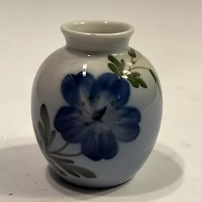 Small Vintage Royal Copenhagen Floral Vase Hand Painted Fine Porcelain 2.5  Tall • $10