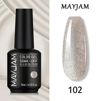 £7.33 • Buy MAYJAM Nail Gel Polish 15ML UV LED Soak Off Nail Varnish No Wipe Top Base Coat