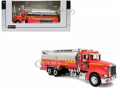 Peterbilt 385 Fuel Truck  La County Fire Dept.  1/64 Diecast By Speccast 33816 • $71.95