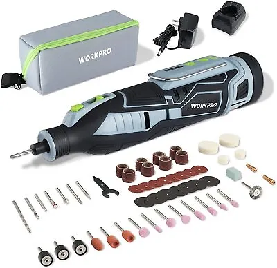 WORKPRO 12V Cordless Rotary Tool Kit 5 Variable Speed 114 Pcs Change Accessories • $59.99