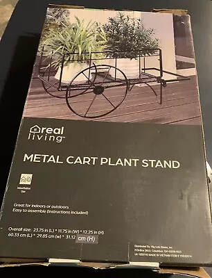 Metal Cart Plant Stand Box Is Faded On One Side Due To Sun But Brand New • $16.99