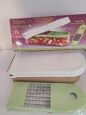 Vidalia Chop Wizard Vegetable Fruit Dicer Chopper With Bonus Dicer Blade • $35.83