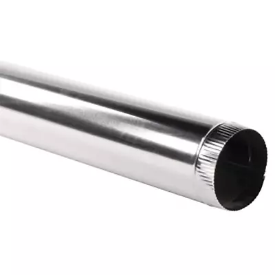6 In. X 2 Ft. Round Metal Duct Pipe • $10.36