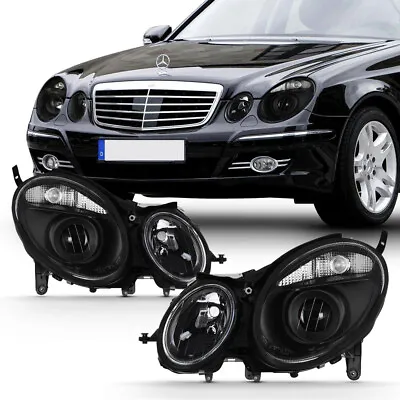 03-06 M-Benz W211 E-Class E320 E350 E55 Black Projector Headlight Assembly Lamp • $262.03