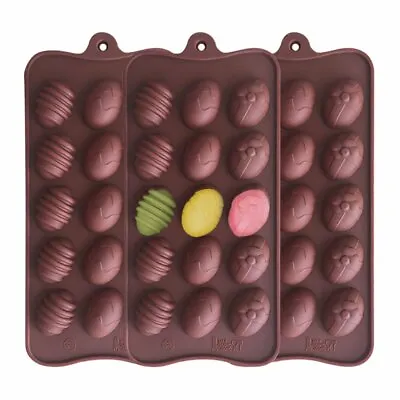 £2.59 • Buy Easter Egg Silicone Mould Cavity Cake Icing Chocolate Jelly Candy Baking Mold