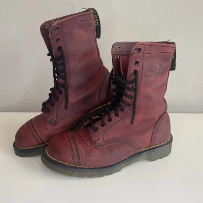 £159.99 • Buy Vintage Hawkins Of England - Dr Martens - Rare Oxblood Leather Boots - Size UK 4