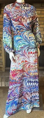Mary Katrantzou High Neck Multicolor Maxi Dress Size 2 • $425