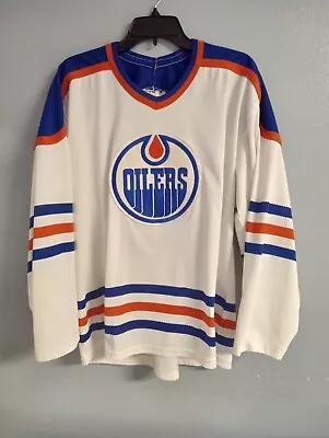 Edmonton  Oilers Vtg Ccm Maska Nhl Jersey Mens  -l • $99