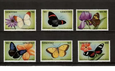 Lesotho 2001 - Butterflies - Set Of 6 Stamps - Scott #1261-66 - MNH • $4.20