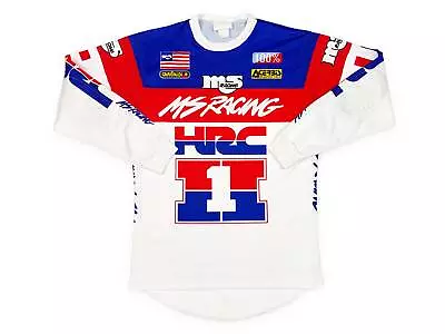 Vintage Honda Racing Jersey 80s 90s Shirt Motocross Long Sleeve HRC MS Racing • $127.49