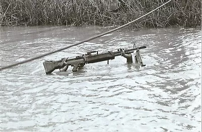 Vietnam  War  Photos --  Soldier Crossing River.. • $3.99