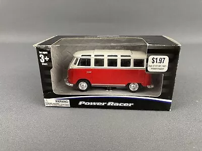 Kid Connection Power Racer VW 23 Window Van Diecast NIB Red/Wht • $9