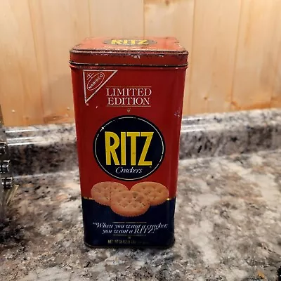 Vintage  RITZ CRACKERS 1987 Collectors Tin Canister Great For Your Collection! • $7.50