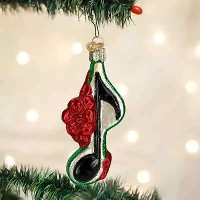 Music Note With Bow Old World Christmas Ornament • $21.95