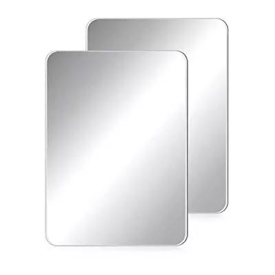 2 Pack Magnetic Locker Mirror Rectangular Wall Mirror For Home Office Cabinet • $16.64