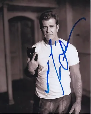 Mel Gibson Signed Autographed 8x10 W/ Black Cat Photograph • $707.62