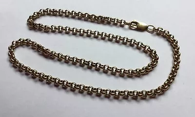 £925 • Buy Hallmarked HM 9ct 9k Gold Trace Belcher Chain 18 Inches Long 28.4 Grams
