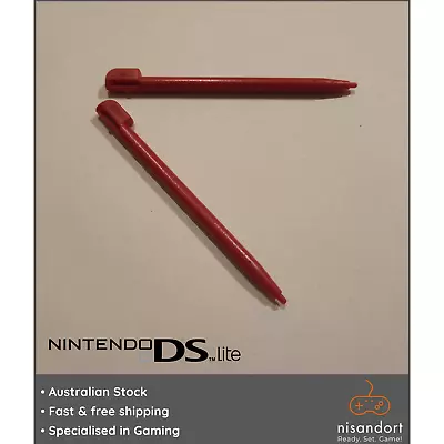 2x Nintendo DS Lite Stylus Red 🕹 (USG-004) - Free Postage - Australian Seller • $4.95