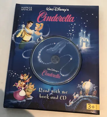 NEW ￼Disney Cinderella Read With Me Book And CD MARKS & SPENCER • £9