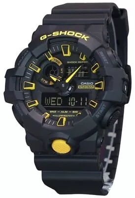 Casio G-Shock Caution Illuminator Timer Alarm Quartz GA-700CY-1A 200M Mens Watch • $99.23