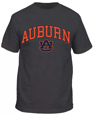 Auburn Tigers Men's Charcoal Grey College Arch Short Sleeve T Shirt • $19.99