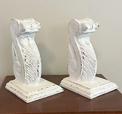 Hand Carved Distressed Corbel Set Of 2 • $59
