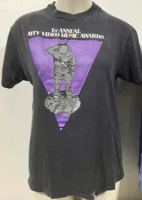 Vtg 1984 MTV 1st Annual Video Music Awards T-Shirt Large Double Sided Made In US • $285