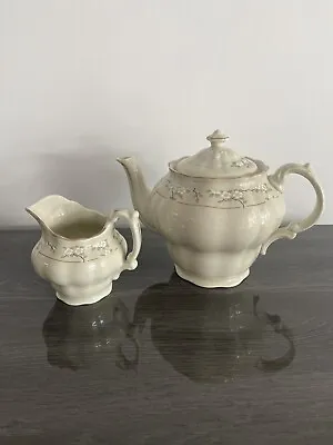 £40 • Buy ROYAL DOULTON Somerset L.S.1048 Lambethware Teapot And Milk Jug