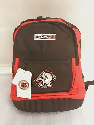 Vintage NHL Buffalo Sabres Backpack 16 X13 X5 1/2 Officially Licensed NWT • $29.95