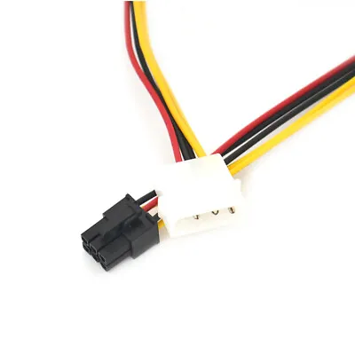 £3.99 • Buy 4 Pin Male IDE To 6 Pin PCI-E Graphic Card Power Supply Cable Adapter PC Video