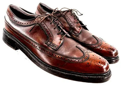 $99.99 • Buy Florsheim Royal Imperial Brown Leather 5 Nail V Cleat Oxford Shoe Mens US 14