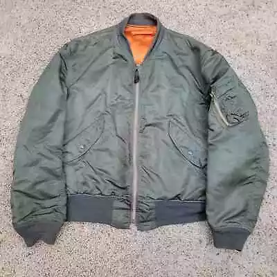 Vintage Distressed USAF L-2B Flight Jacket Air Force Military 70s 1978 Large • $149.95