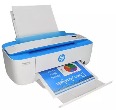 HP DeskJet 3755 J9V90A Blue All-in-One Wireless Color Inkjet Printer Refurbished • $79.99