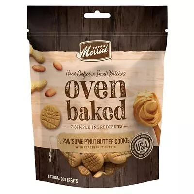 Merrick Oven Baked Dog Treats - Paw'some Peanut Butter - 11 Oz Bag • $24.52