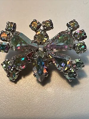 Vintage Charming Miniature B. David AB  Butterfly Brooch Pin 1” • $45