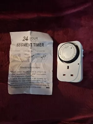 Timer For Mains Appliance (24 Hour Segiment Timer) • £0.99