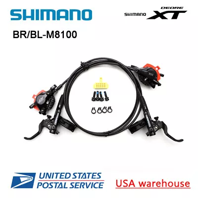 SHIMANO XT BL-BR-M8100 M8000 Hydraulic Disc Brake Set Levers Pair Front/Rear OE • $174.99